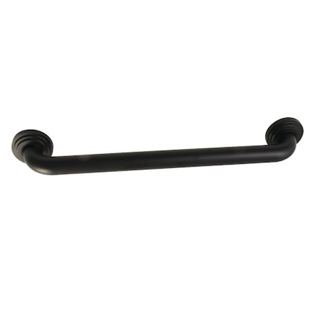 Kingston Brass Contemporary DR214180 Milano 18" X 1-1/4" OD Decorative Grab Bar, Matte Black, 20.81 L, Brass DR214180